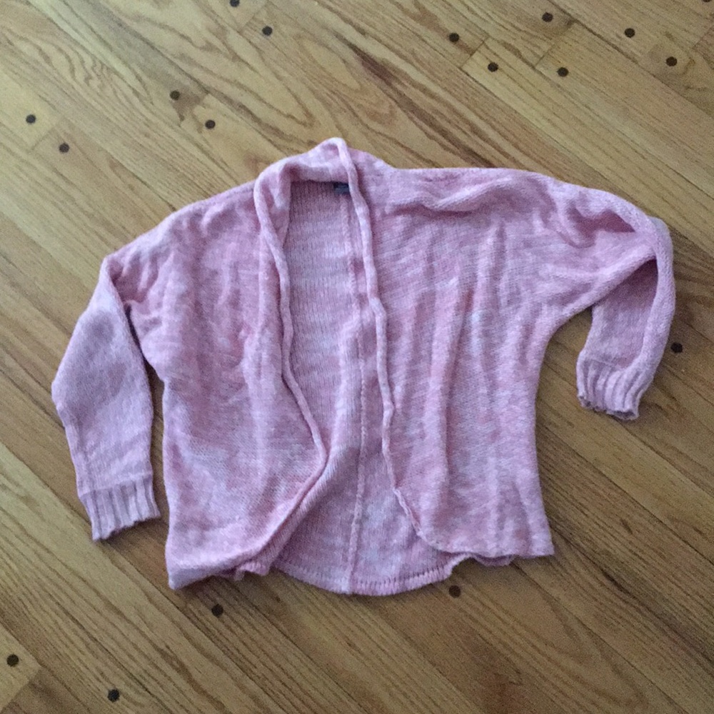 Girls open front sweater
